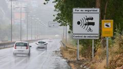 Vista de la zona se�alizada de la via que discurre junto A Malata