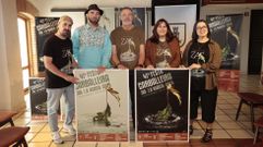 Diego Blanco, Xurxo Fernandes, Manuel Mu��o, Natividade Gonz�lez e Cristina Canosa, esta ma�� na presentaci�n na cervexar�a Estrella Galicia da Coru�a 