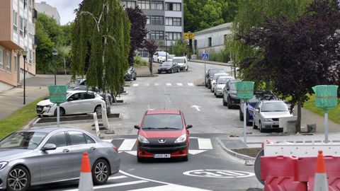 La Rúa As Garridas será de sentido subida con las nuevas direcciones