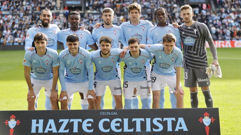 Formaci�n inicial del Celta frente al Valencia este s�bado en Bala�dos.
