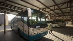 Imagen de archivo en la estaci�n de buses de Carballo 