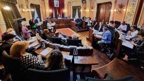Sesi�n del pleno municipal de Ourense
