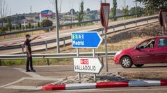  Polic�a realiza controles a la salida de Aranda del Duero