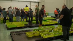 Subasta en la lonja de Ribeira