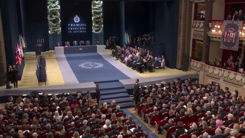 Vista general de la ceremonia de entrega de los Premios Princesa de Asturias.