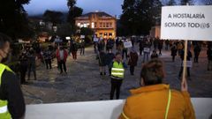 Imagen de la concentraci�n realizada en Noia