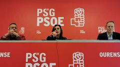 Rueda de prensa del PSOE para hacer balance del primer a�o de J�come como alcalde de Ourense