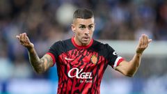 El betanceiro Dani Rodr�guez, durante un partido con el Mallorca