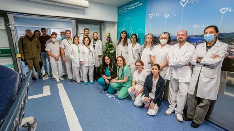 Parte del equipo de urgencias del Complexo Hospitalario Universitario de Pontevedra. 