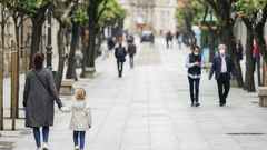 Imagen de Ourense el primer d�a en el que los ni�os pudieron salieron a la calle