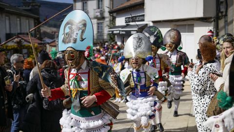 Estrea de los peliqueiros el pasado a�o en la praza da Picota