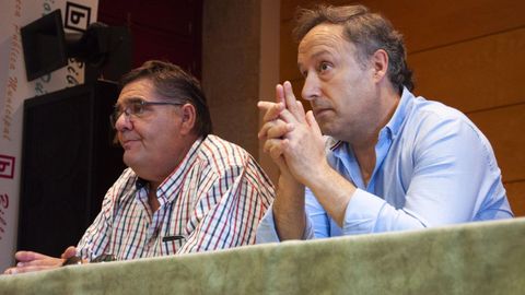 Juan Carlos Francisco, presidente del Verín Club de Fútbol, en una asamblea de socios celebrada en el año 2019.