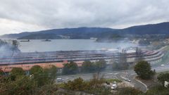 El fuego arras� el techo de la pr�ctica totalidad de las instalaciones de la antigua Pontesa