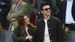 Blanca Surez y Javier Rey, durante la final masculina del Mutua Madrid Open, en mayo del 2025