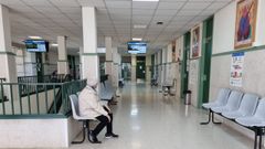 Foto de archivo de la sala de espera en el centro de salud de O Barco