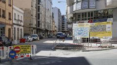 Obras paradas en la avenida de Portugal.