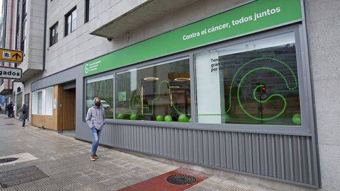 La sede de la Asociación Española Contra el Cáncer (AECC) de Pontevedra está en la calle Eduardo Pondal