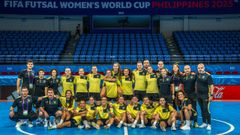 La plantilla de la seleccin espaola, lista para la accin en Manila.