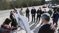 La conselleira estuvo recientemente en la zona para presentar el proyecto