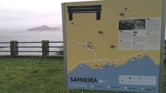 Uno de los carteles que mejoran la se�alizaci�n tur�stica en lugares de Poio