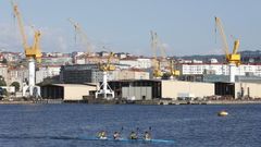 Vista de las instalaciones de Arm�n en Vigo.