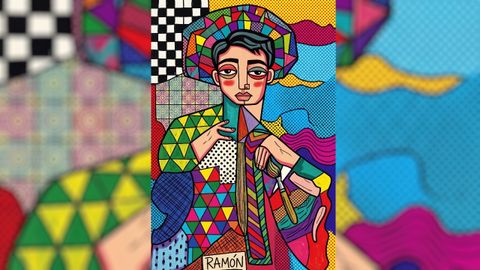 Ram�n Andr�s P�rez es un artista de Outes que muestra, a trav�s de dibujos, su visi�n del mundo.