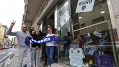 Comerciantes de Boiro apoyan al equipo de f�tbol para su permanencia