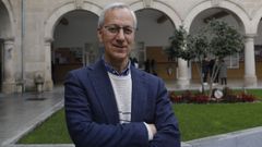 Lupicinio Pe�a, en las instalaciones del colegio Salesianos de Ourense, que dirige