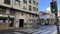 Sem�foro del cruce de la avenida de Galicia con la calle Ourense