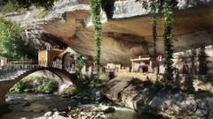 Santuario de la Virgen de la Cueva, en Infiesto.