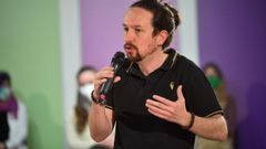 Pablo Iglesias, exvicepresidente de Espa�a y exsecretario general de Podemos