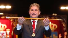 Miguel Anxo Fern�ndez Lores, (BNG), en su sexta proclamaci�n como alcalde en junio del 2019