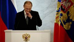 El presidente de Rusia, Vlad�mir Putin, pronuncia su discurso anual sobre el estado de la naci�n.