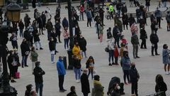 Concentraci�n promovida por los hosteleros en Mar�a Pita