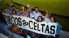 Se ubican en la pe�a de Marcador, donde lucen su pancarta en cada partido