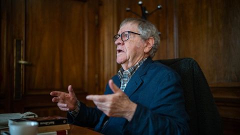 Ian Gibson, durante la presentacin del libro en Madrid.