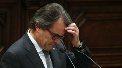 El Parlament vuelve a rechazar a Artur Mas
