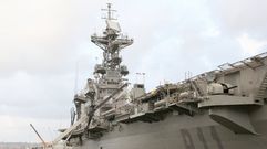 Vista del �Pr�ncipe de Asturias� con su palo de se�ales