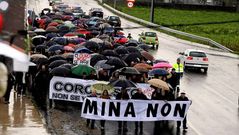 Manifestaci�n del domingo en Coristanco en contra de la mina