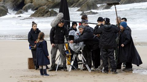 Lugo en el cine: la playa de San Romn, de O Vicedo, en la pelcula que rod Antonio Chavarras en el 2010, Dictado