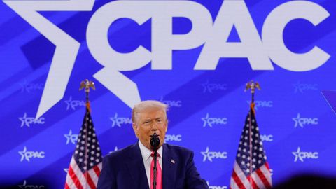 Donald Trump, en la gran convenci�n anual de los ultraconservadores estadounidenses.