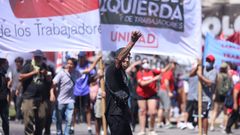 Protesta en Buenos Aires contra la reforma laboral que impulsa el Gobierno de Javier Milei