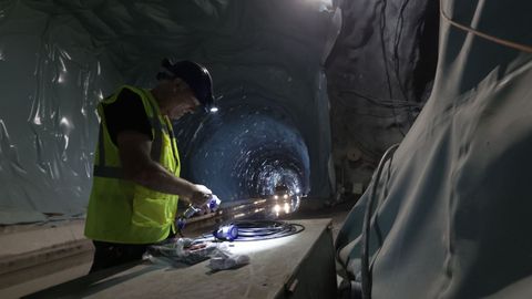 Obras de los tneles del tren al puerto exterior
