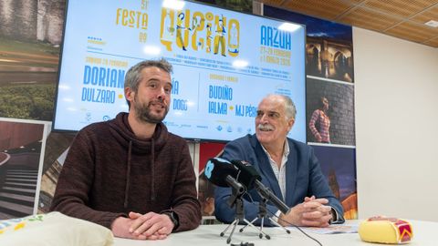 Rub�n Arroxo y Xes�s Carril presentaron la Festa do Queixo de Arz�a