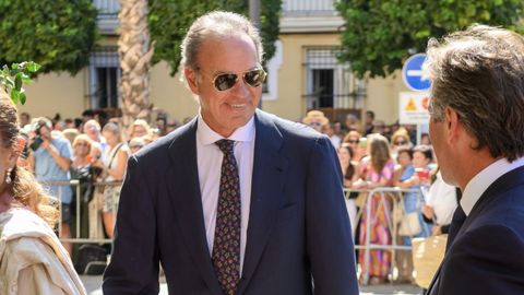 Bertín Osborne, en la reciente boda de Cayetano Martínez de Irujo y Bárbara Mirjan