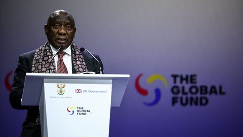 El presidente de Sudfrica, Cyril Ramaphosa