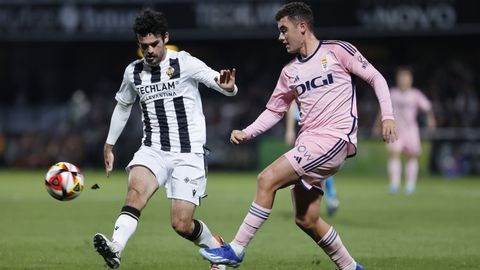 Alex Cardero, durante el Castelln-Real Oviedo