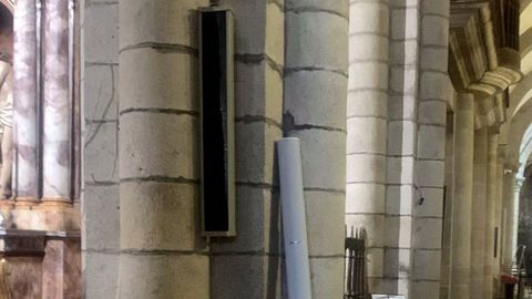 En las naves quedaban restos de los trabajos ejecutados