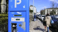 Los parqu�metros de la ORA fueron retirados el pasado a�o