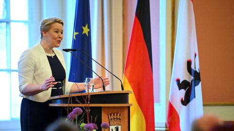 La vicealcaldesa de Berl�n, la socialdem�crata Franziska Giffey.